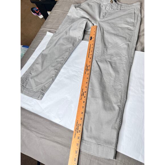 J.Crew chino pants gray size 8 zip-fly pockets straight buisness casual - Picture 5 of 9